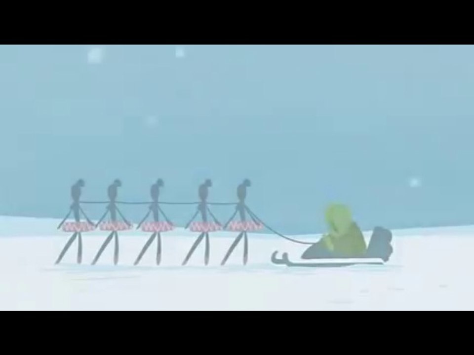 Вот что будет, если в сани запрячь балерин, а не хаски