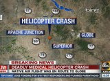 Pinal County Sheriff: Survivor of helicopter crash in critical condition