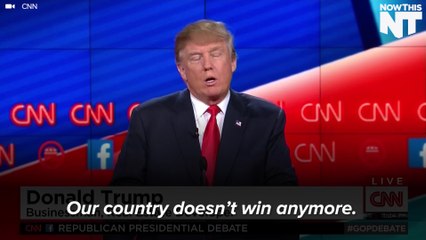 Trump's GOP Debate Closing Statement Sounds Familiar