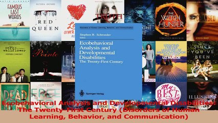 PDF Download  Ecobehavioral Analysis and Developmental Disabilities The TwentyFirst Century Disorders Download Online