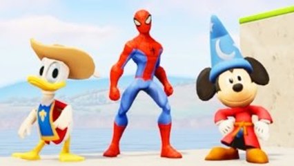 Spiderman vs Mickey Mouse vs Donald Duck EPIC RACE Disney Marvel Superheroes