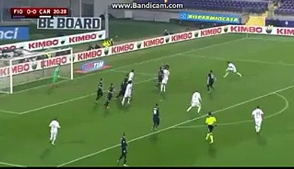 Luigi Sepe amazing save Fiorentina 0-0 Carpi 16.12.2015