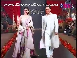 Fawad Khan & Mahira Khan Walk the Ramp at Bridal Week