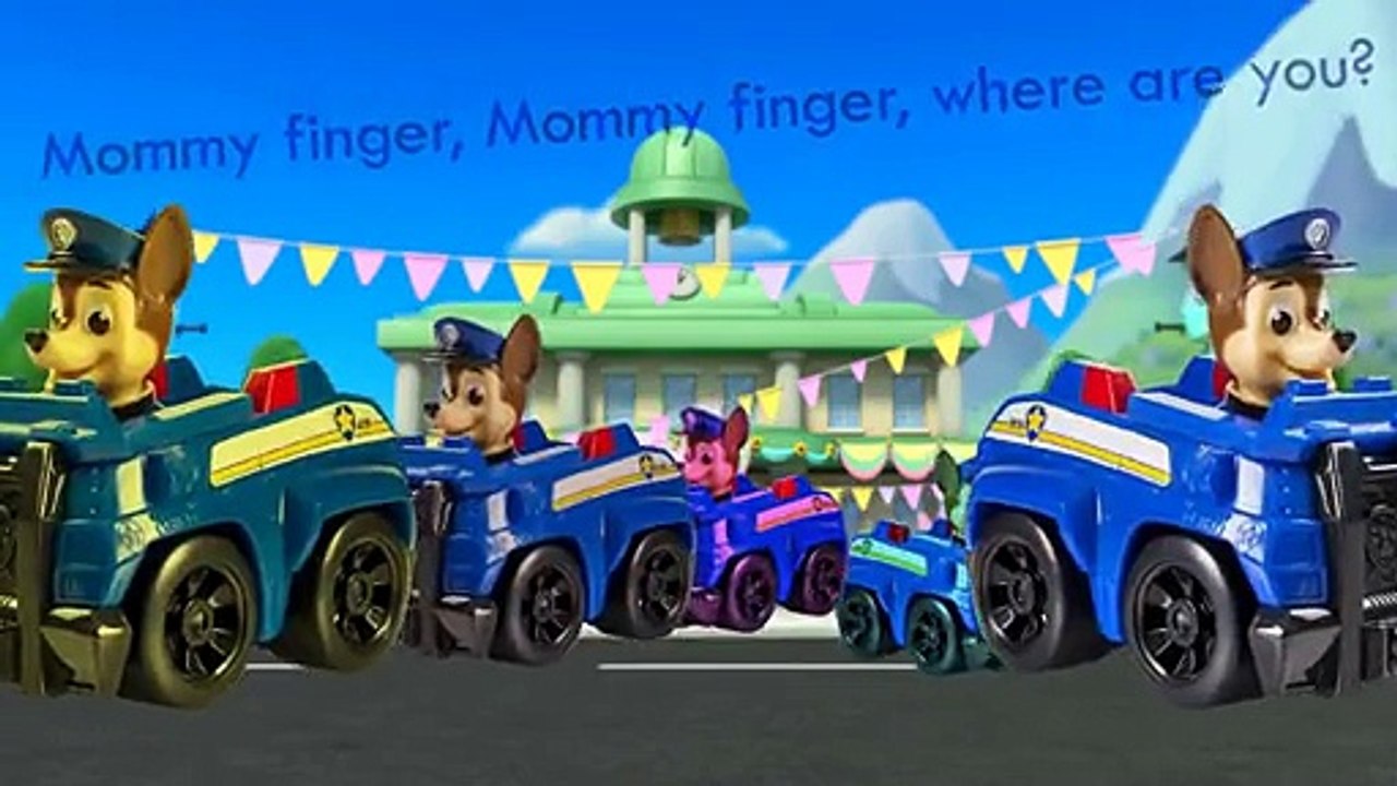PAW PATROL Finger Family Song Daddy Finger Nursery Rhymes for Toddlers Full animated carto