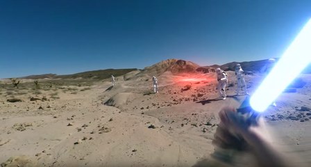 Star Wars : Fan Jedi et équipé d'une GoPro, il livre un combat sans merci