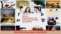 Download  Arbeits Organisations und Personalpsychologie für Bachelor SpringerLehrbuch Ebook Frei