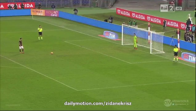Edin Dzeko INCREDIBLE Penalty Miss - AS Roma 0-0 Spezia Coppa Italia 16.12.2015 HD