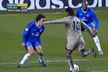Ronaldinho Goal for Barcelona v Chelsea | UCL - Stamford Bridge 2005