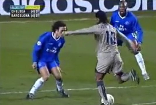 Ronaldinho Goal for Barcelona v Chelsea | UCL - Stamford Bridge 2005