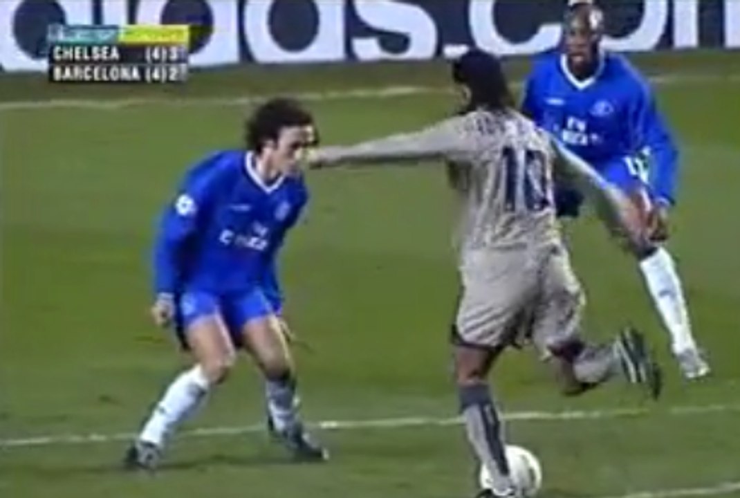 Ronaldinho Goal for Barcelona v Chelsea | UCL - Stamford Bridge 2005