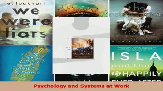 PDF Download  Psychology and Systems at Work Read Full Ebook