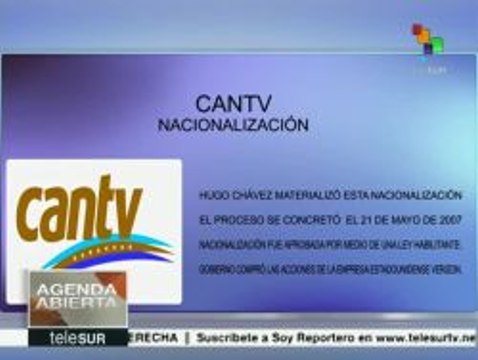 Hugo Chávez nacionalizó CANTV en 2007