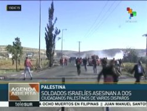Soldados israelíes asesinan a tiros a dos palestinos