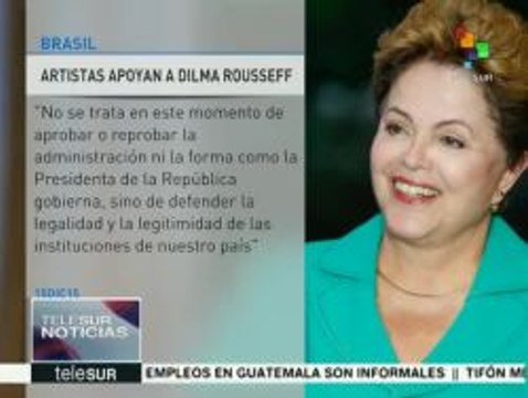 Brasil: artistas e intelectuales firman manifiesto en apoyo a Rousseff