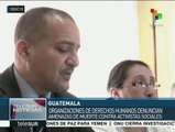 Guatemala: grupos de DD.HH. denuncian amenazas contra activistas
