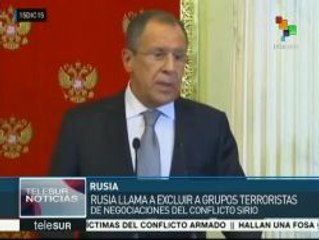 Rusia: grupos terroristas sirios no deben participar en diálogo de paz