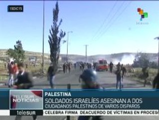 Fuerzas israelíes asesinan a dos palestinos en Cisjordania