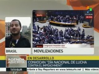 Brasil: simpatizantes de Dilma Rousseff marchan hoy en su apoyo