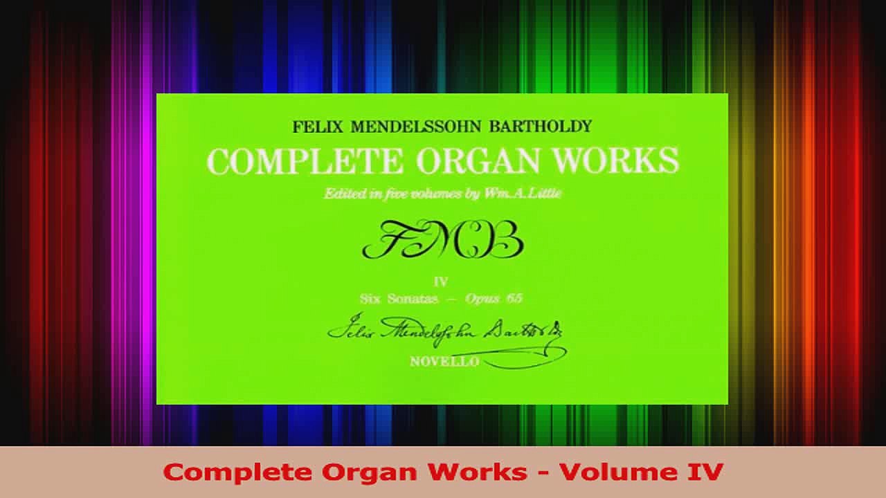 PDF Download  Complete Organ Works  Volume IV PDF Full Ebook