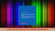 Lesen  Der Kapitalisierungszinssatz in der Unternehmensbewertung Praxisgerechte Ableitung unter Ebook Online