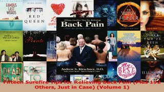 Read  Fifteen Surefire Tips for Relieving Back Pain Plus 192 Others Just in Case Volume 1 Ebook Free