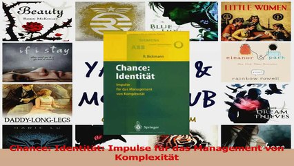 Download Video: Download  Chance Identität Impulse für das Management von Komplexität Ebook Frei