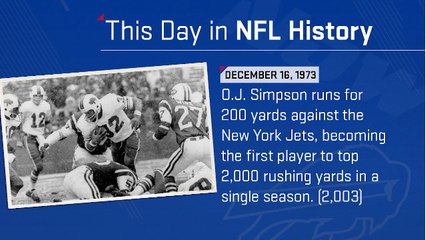 O.J. Simpson tops 2,000 yard rushing mark I This Day in NFL History