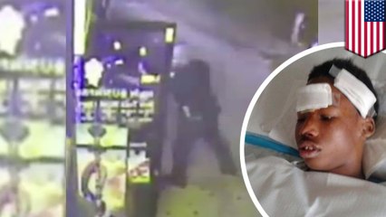 NYPD cop slams handcuffed Bronx teen face-forward into store window