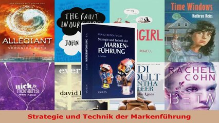 Download Video: Download  Strategie und Technik der Markenführung Ebook Frei