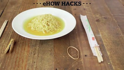 Use a Clothespin to Create Spring-Loaded Chopsticks