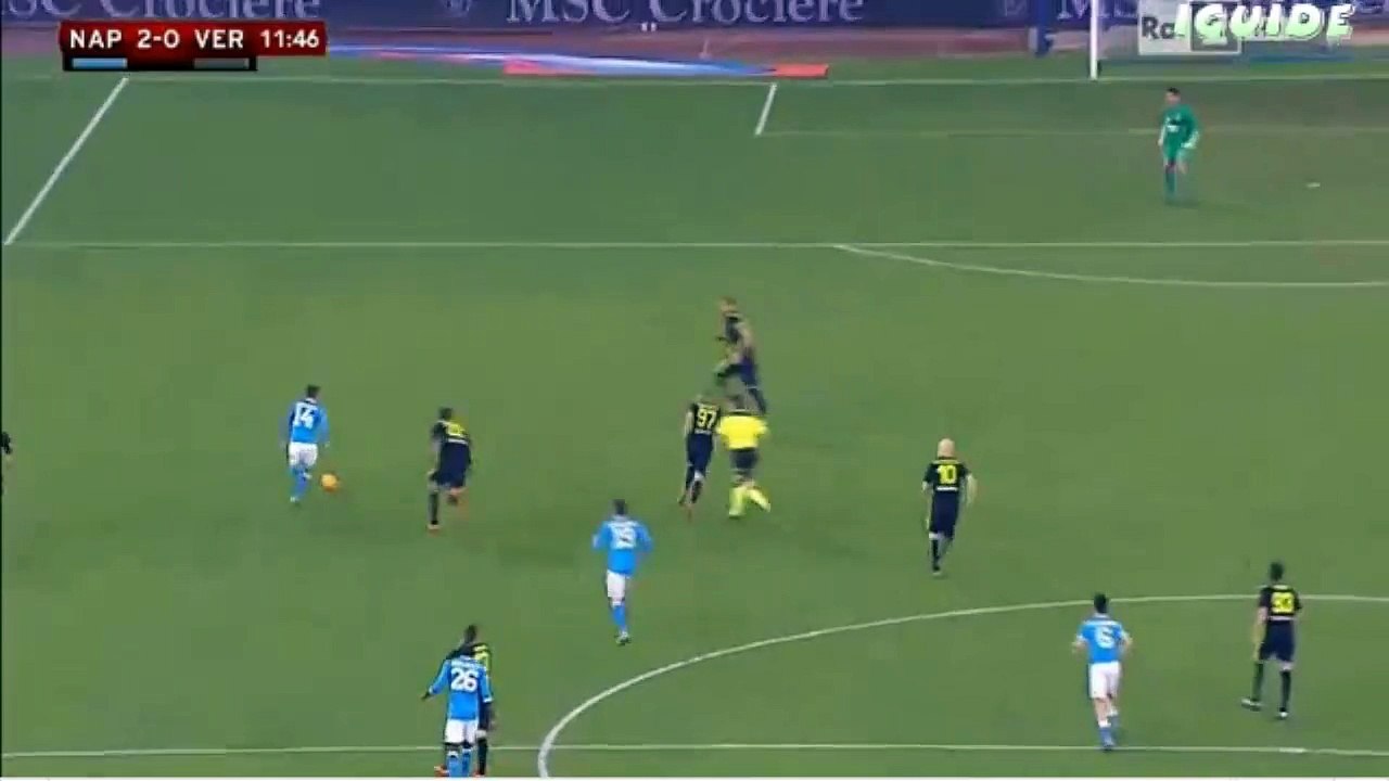 Dries Mertens Goal ~ SSC Napoli vs Hellas Verona 2-0