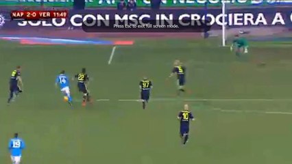 Goal Dries Mertens ~Napoli 2-0 Verona~