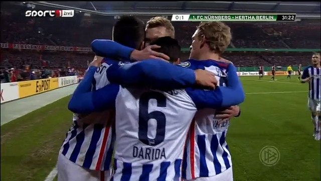 0-1 Vladimír Darida Goal Germany DFB Pokal Round 3 - 16.12.2015, Nürnberg 0-1 Hertha BSC