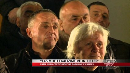 “145 mijë legalizime vitin tjetër” - News, Lajme - Vizion Plus