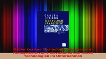 Lesen  Gabler Lexikon Technologie Management Management von Innovationen und neuen Technologien PDF Frei