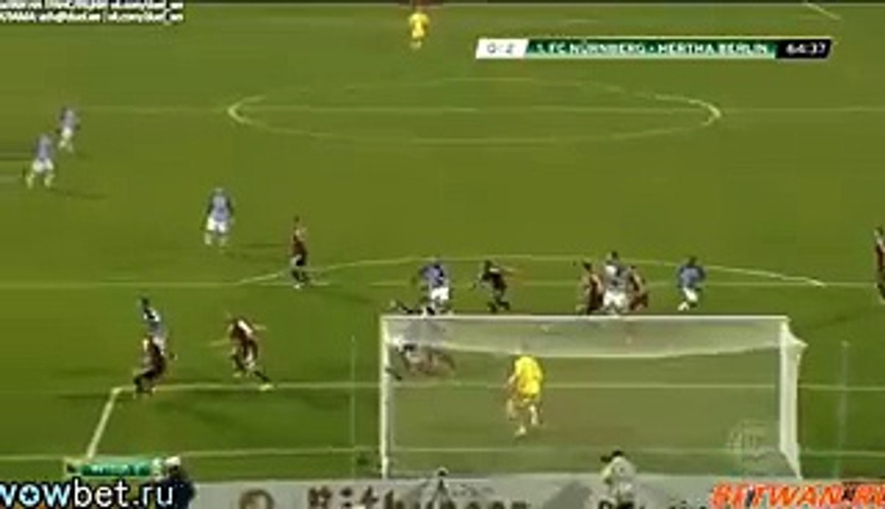 John Brooks Goal - Nurnberg 0 - 2 Hertha Berlin - DFB Pokal - 16_12_2015 -