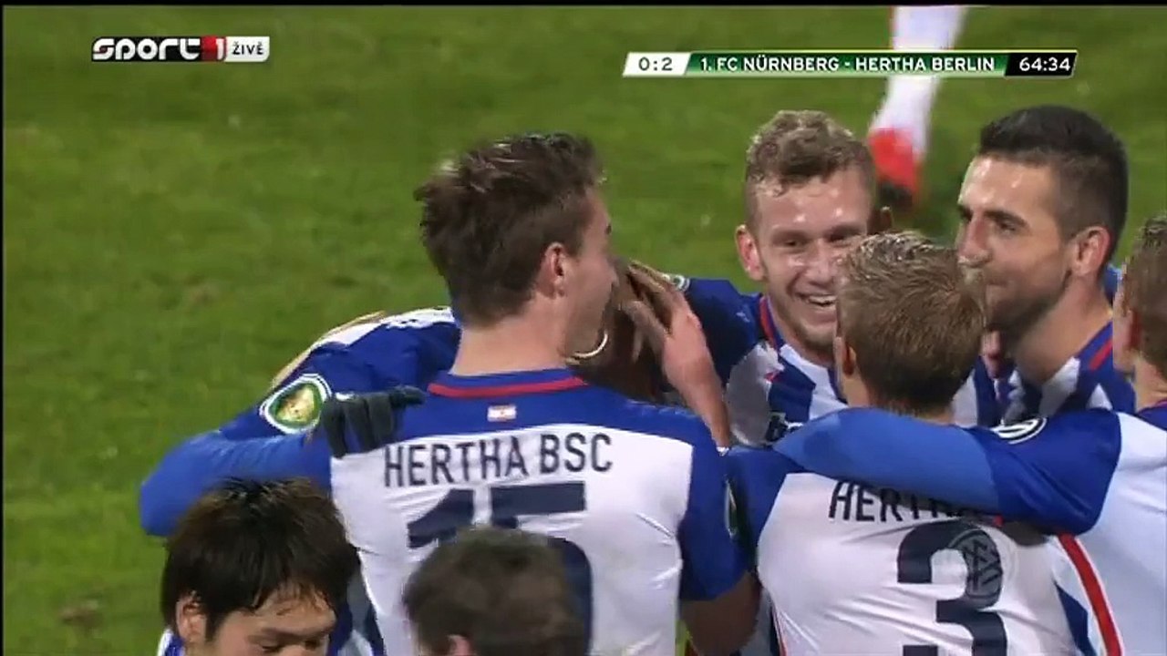 0-2 John Brooks Goal Germany  DFB Pokal  Round 3 - 16.12.2015, Nürnberg 0-2 Hertha BSC