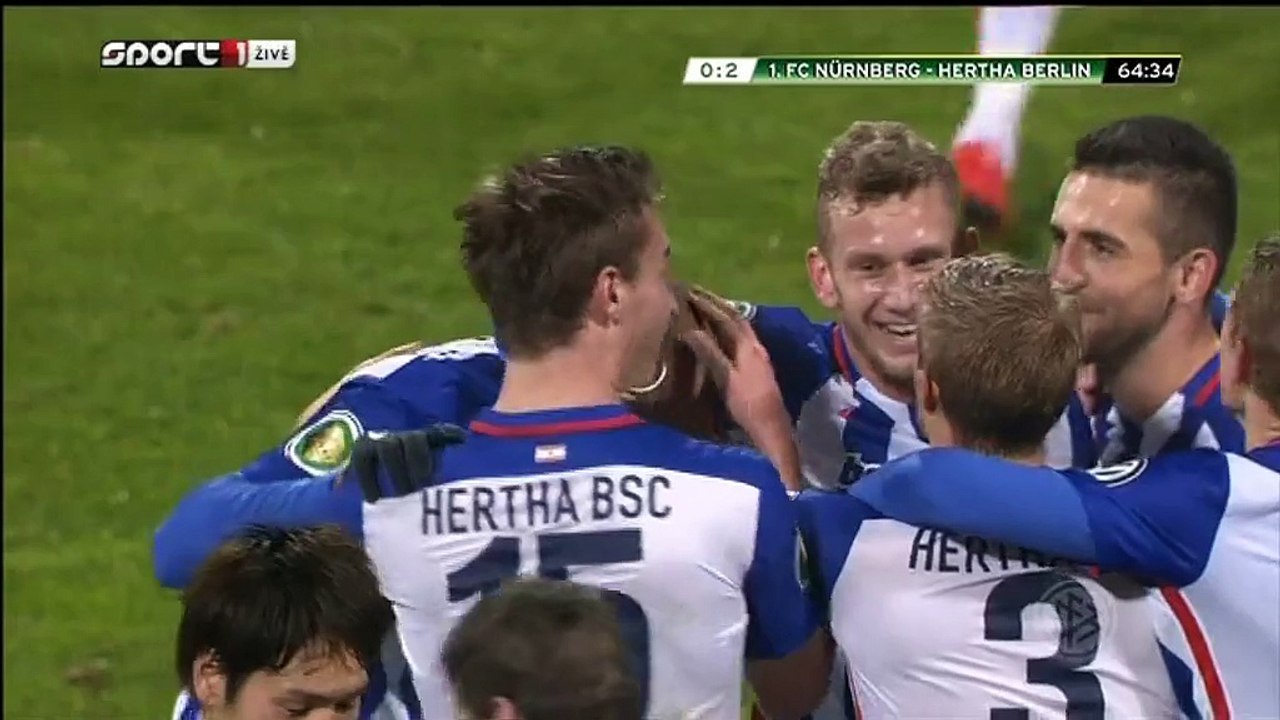 0-2 John Brooks Goal Germany  DFB Pokal  Round 3 - 16.12.2015, Nürnberg 0-2 Hertha BSC