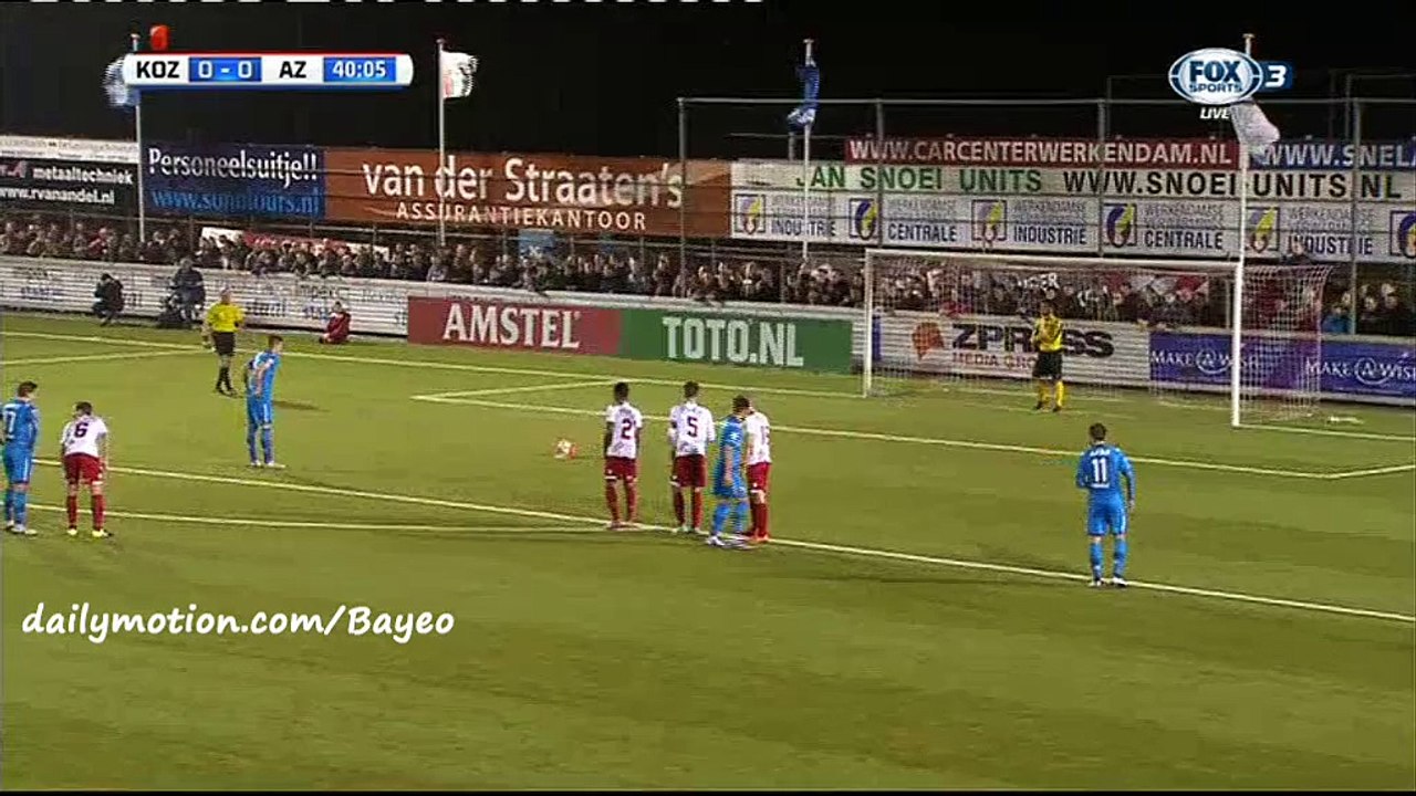 0-1 Jeffrey Gouweleeuw  Goal HD - Kozakken Boys 0-1 AZ Alkmaar 16-12-2015 - NVB Beker