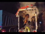 Firenze - In fiamme camion sull'Autopalio, traffico bloccato (16.12.15)