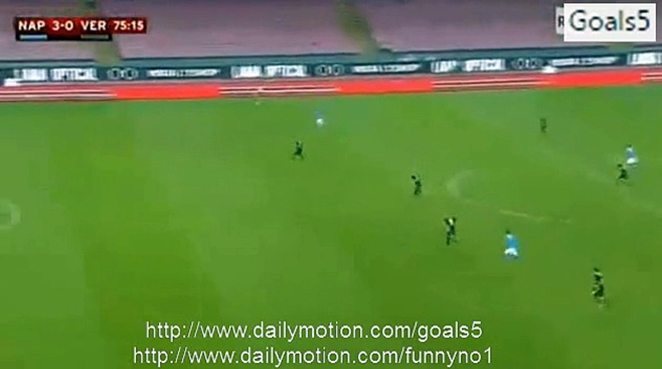 Jose Callejon Goal Napoli 3 - 0 Verona Coppa Italia 16-12-2015