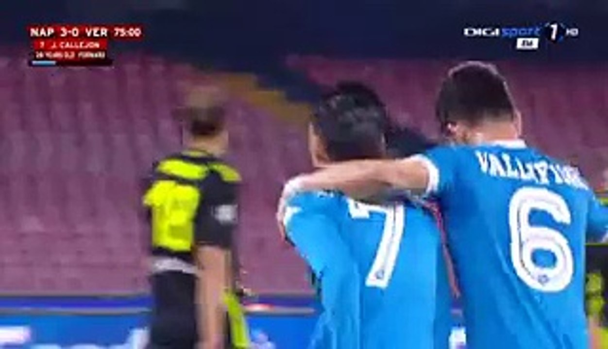 José María Callejón Goal - Napoli 3-0 Verona - 16-12-2015 - Coppa Italia #NapoliVerona #TimCup