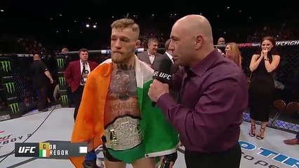 UFC-194-Conor-McGregor-and-Josee-Aldoo-Octagon-Interview