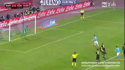Marek Hamsik PENALTY Miss - Napoli v. Hellas Verona 16.12.2015 HD