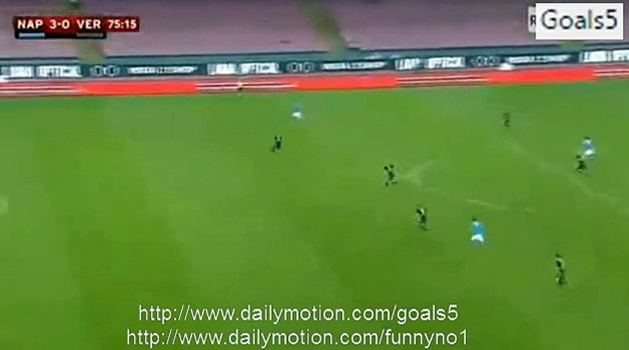 Jose Callejon Goal Napoli 3 - 0 Verona Coppa Italia 16-12-2015