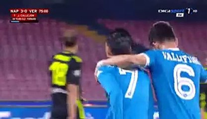 José María Callejón Goal - Napoli 3-0 Verona - 16-12-2015 - Coppa Italia