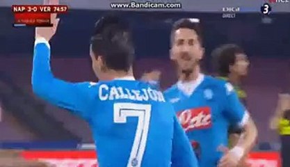Jose Callejon Fantastic  Goal Napoli 3-0 Verona 16-12-2015