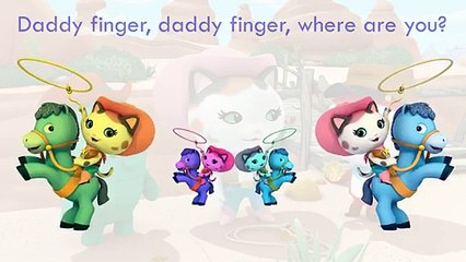 Sheriff Callies Wild West Finger Family Song Daddy Finger Nursery Rhymes Horse Cat Pengui