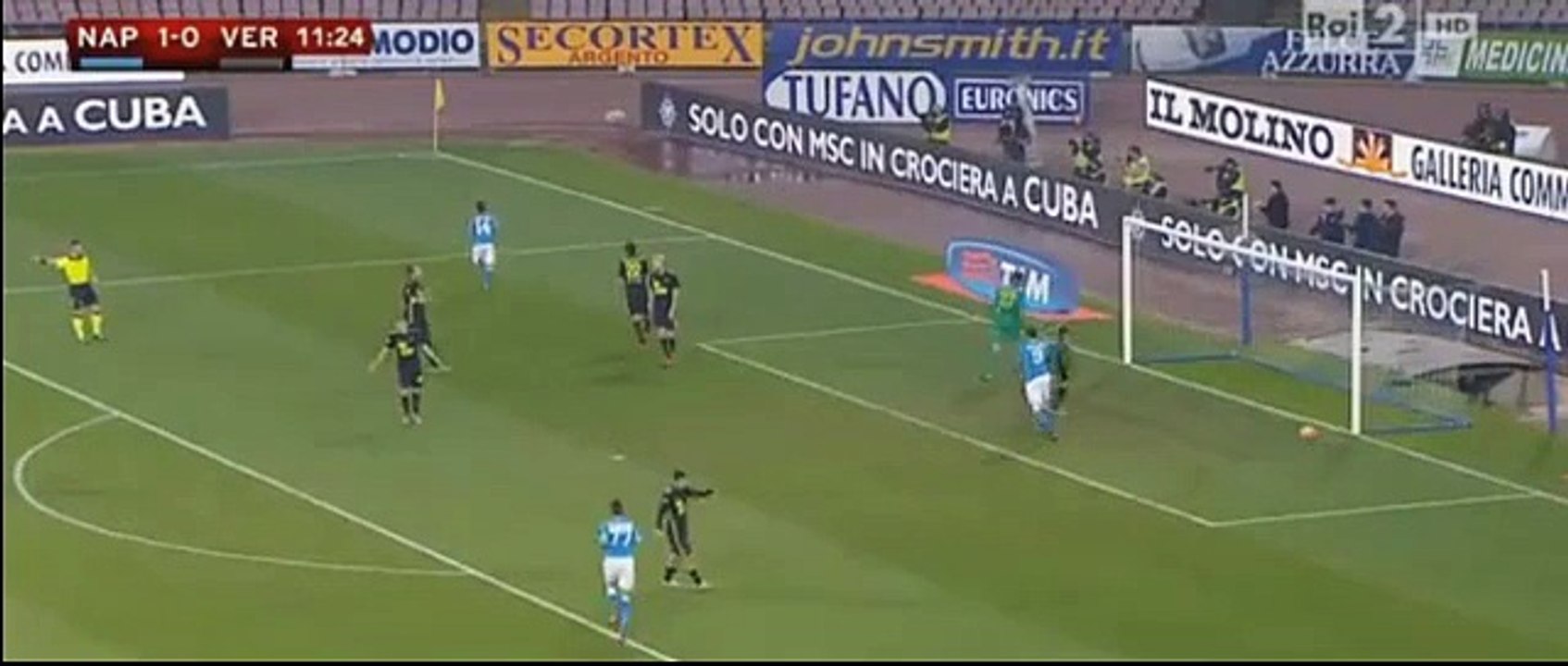 Dries Mertens 2:0 goal - Napoli vs Verona - 16/12/2015