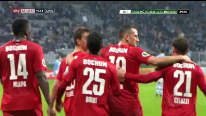 Haberer Goal - 1860 Munich  0-1 Bochum - 16-12-2015
